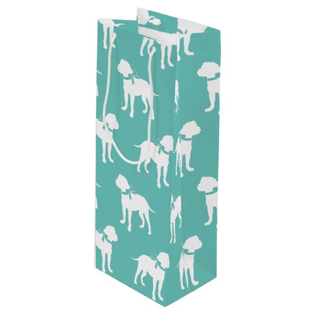 Bull Mastiff Dog Puppy Bullmastiff Wine Gift Bag (Front Angled)