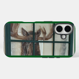 Bull Moose Art Designed iPhone 16 Case Case