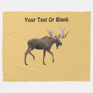 Bull Moose Fleece Blanket