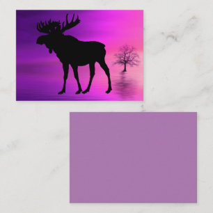 Bull Moose Silhouette Business Card