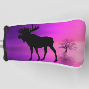 Bull Moose Silhouette Golf Head Cover