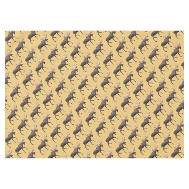 Bull Moose Tablecloth (Front (Horizontal))