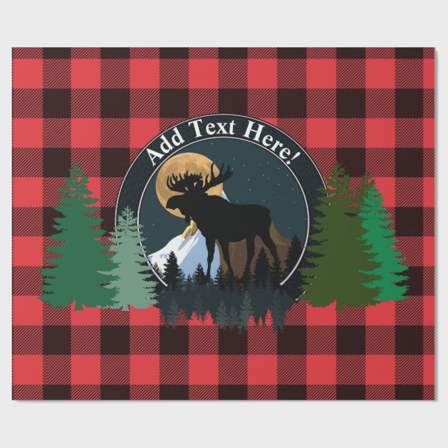 Bull Moose Wrapping Paper (Flat)