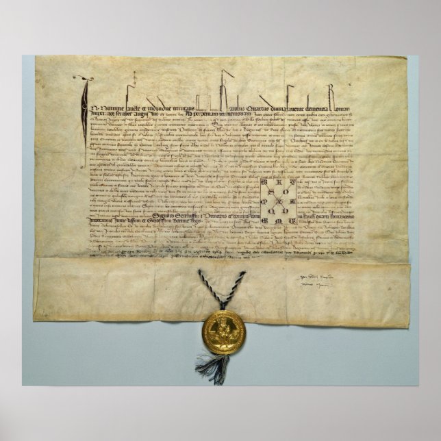 Bull of Charles IV  Holy Roman Emperor Poster (Front)