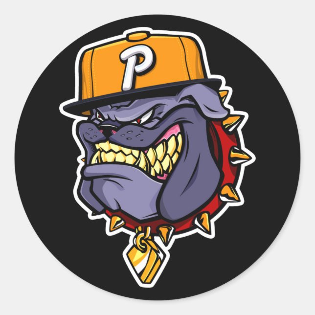 Bull Of Tha Industry "The Mascot" Classic Round Sticker (Front)