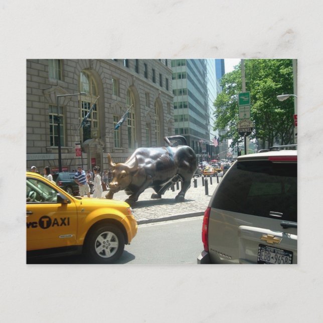 BULL ON BROADWAY POSTCARD (Front)