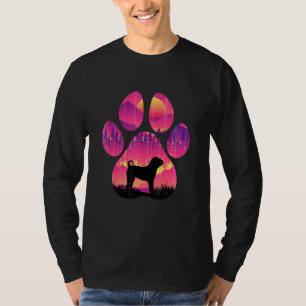 Bull Pei Paw Mom Dad Dog  Women Men T-Shirt