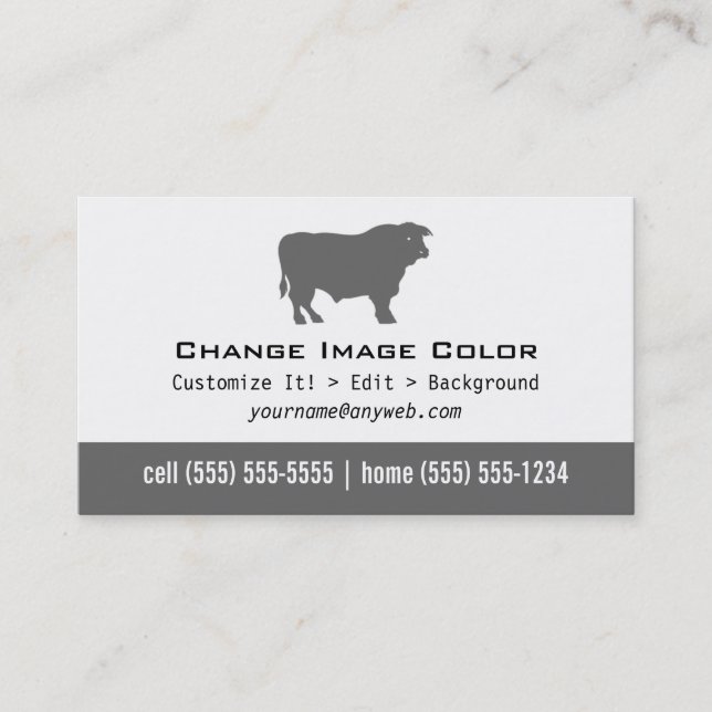 Bull - Personal Business Card (Front)