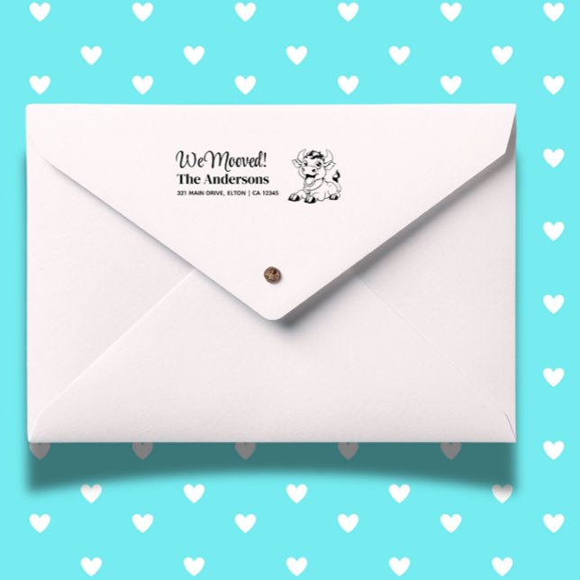 Bull Personalize Return Address  Self-inking Stamp (Create heartfelt mail with the Bull Personalize Return Address Self-inking Stamp.)