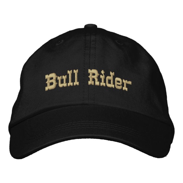Bull Rider Embroidered Hat (Front)