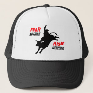 Bull Rider "Fear Nothing Risk Everything" Trucker Hat