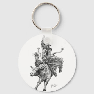 Bull Rider Keychain