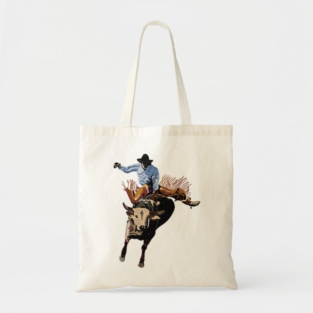 Bull Rider Tote Bag (Front)