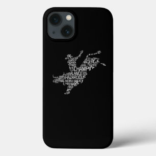 Bull Rider Word Cloud  iPhone 13 Case