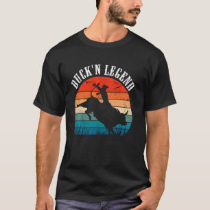 Bull Riding, Bucking Legend, Vintage Cowboy Wester T-Shirt