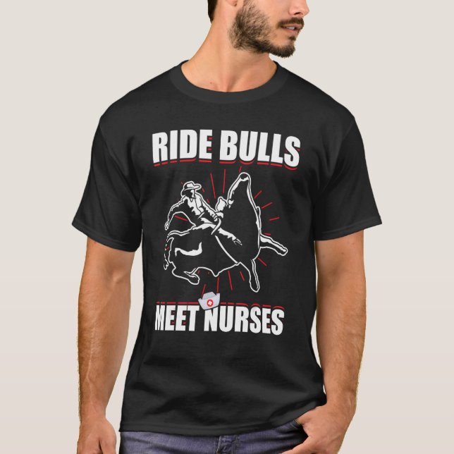 Bull Riding For Bull Rider Rodeo Athlete Future Bu T-Shirt (Front)