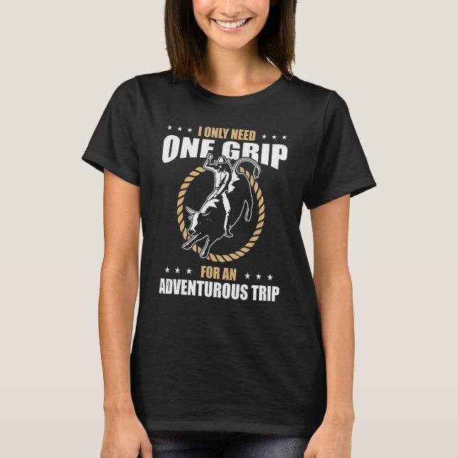 Bull Riding For Bull Rider Rodeo Athlete Future Bu T-Shirt (Front)