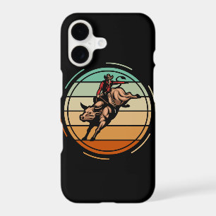 Bull Riding Rodeo Rider Cowboy Western Vintage