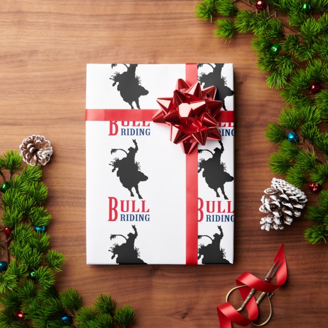 Bull Riding Wrapping Paper (Holiday Gift)