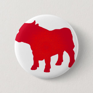 Bull see Red 2 Inch Round Button