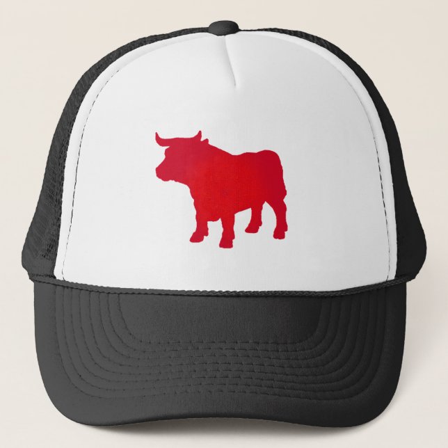 Bull see Red Trucker Hat (Front)
