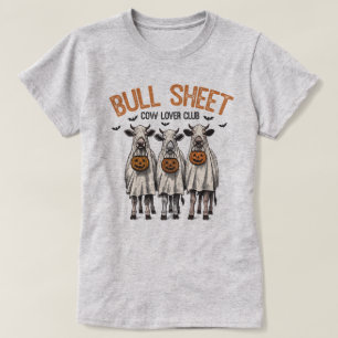 Bull Sheet Cow Lover Club Cute Cows Halloween T-Shirt