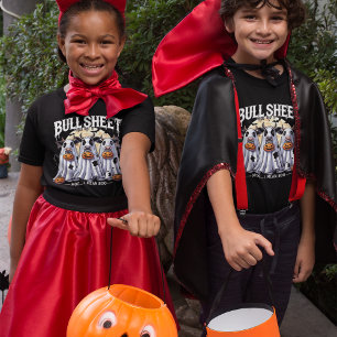 Bull Sheet Ghost Cow Halloween Moo I Mean Boo T-Shirt