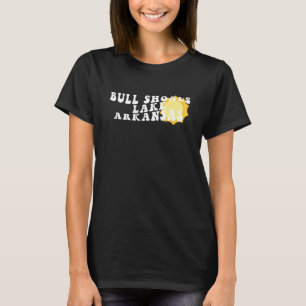 Bull Shoals Lake Arkansas AR Retro Wavy Souvenir V T-Shirt