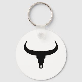 bull skull keychain