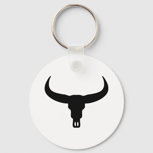 bull skull keychain (Front)