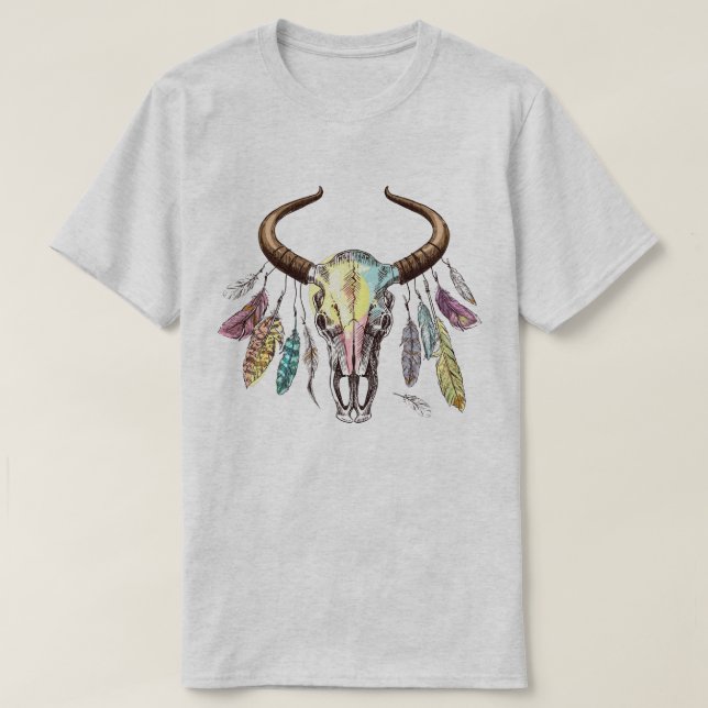 Bull Skull T-Shirt (Design Front)