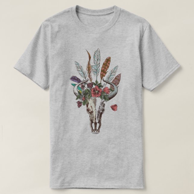 Bull Skull T-Shirt (Design Front)