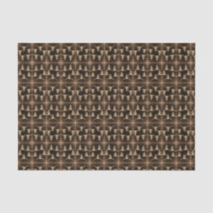 Bull Skull Western Country Sepia Brown Pattern Tissue Paper