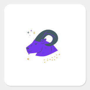 Bull Square Sticker