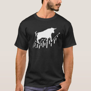 Bull Stock Market Investor Stock Trading Day Trade T-Shirt