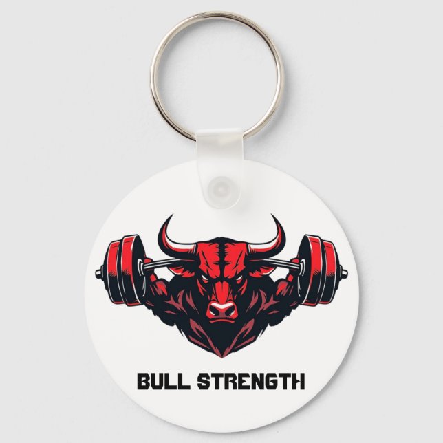 Bull Strength Keychain (Front)