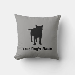 Bull Terrier ブル・テリア Throw Pillow