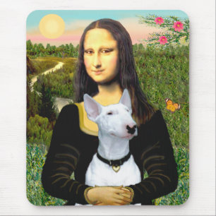 Bull Terrier 1 - Mona Lisa Mouse Pad