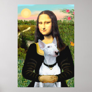 Bull Terrier 1 - Mona Lisa Poster