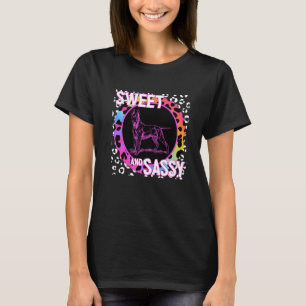 Bull Terrier 90s Nostalgia Rainbow Leopard Print T T-Shirt