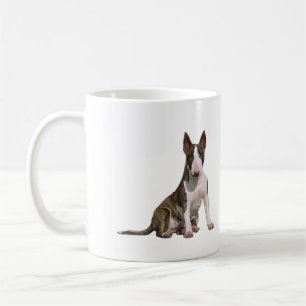 Bull Terrier (B) - Brindle and white Coffee Mug