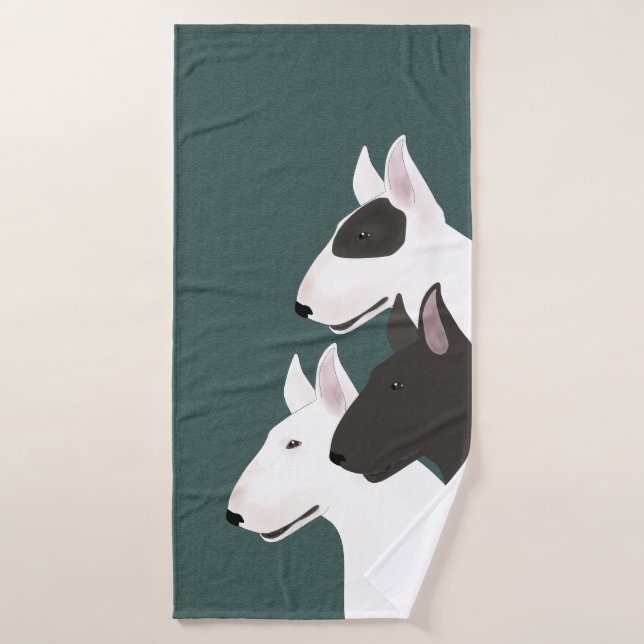 Bull Terrier Bath Towel (Bath Towel)