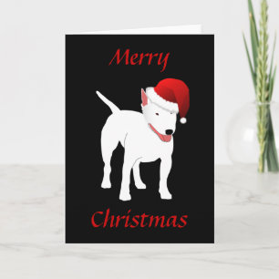Bull Terrier Christmas Card