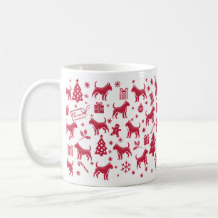 Bull Terrier Christmas Design Coffee Mug