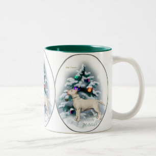Bull Terrier Christmas Gifts Two-Tone Coffee Mug