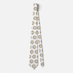 Bull Terrier Christmas Wreath Festive Pup  Tie
