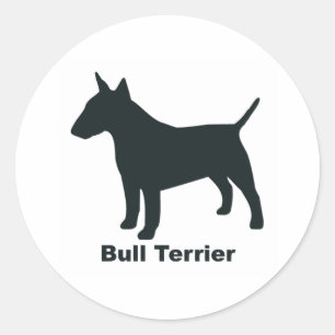 Bull Terrier Classic Round Sticker