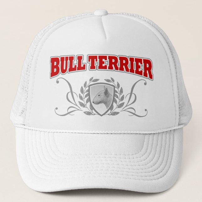 Bull Terrier COA red text Trucker Hat (Front)