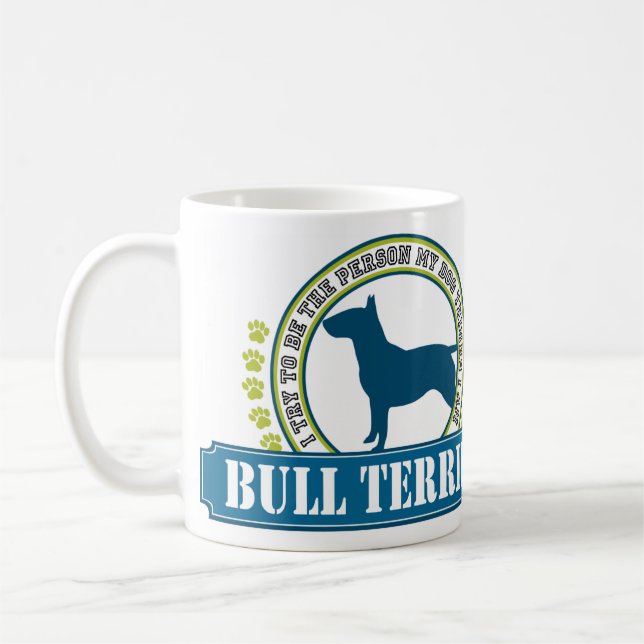 Bull Terrier Coffee Mug (Left)