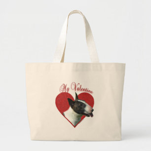 Bull Terrier(colored) Valentine Large Tote Bag